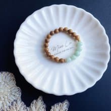 天然緬甸玉翡翠-淡果綠圓珠 手天然石 玉 禮物 手鍊 菩提