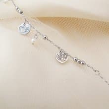 【玫影輕舞】玫瑰鏤空吊飾手鍊 | 優雅綻放 - 愛意流轉