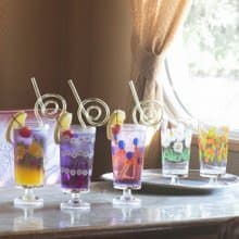 【兩件72折】日本ADERIA 昭和復古高腳玻璃杯305ml / 共5款
