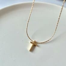 金色小十字架項鍊