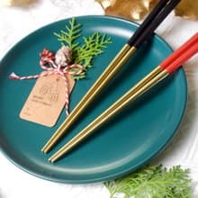 創意六角好筷 香檳金系列 5雙入 (曜石黑、聖誕紅)