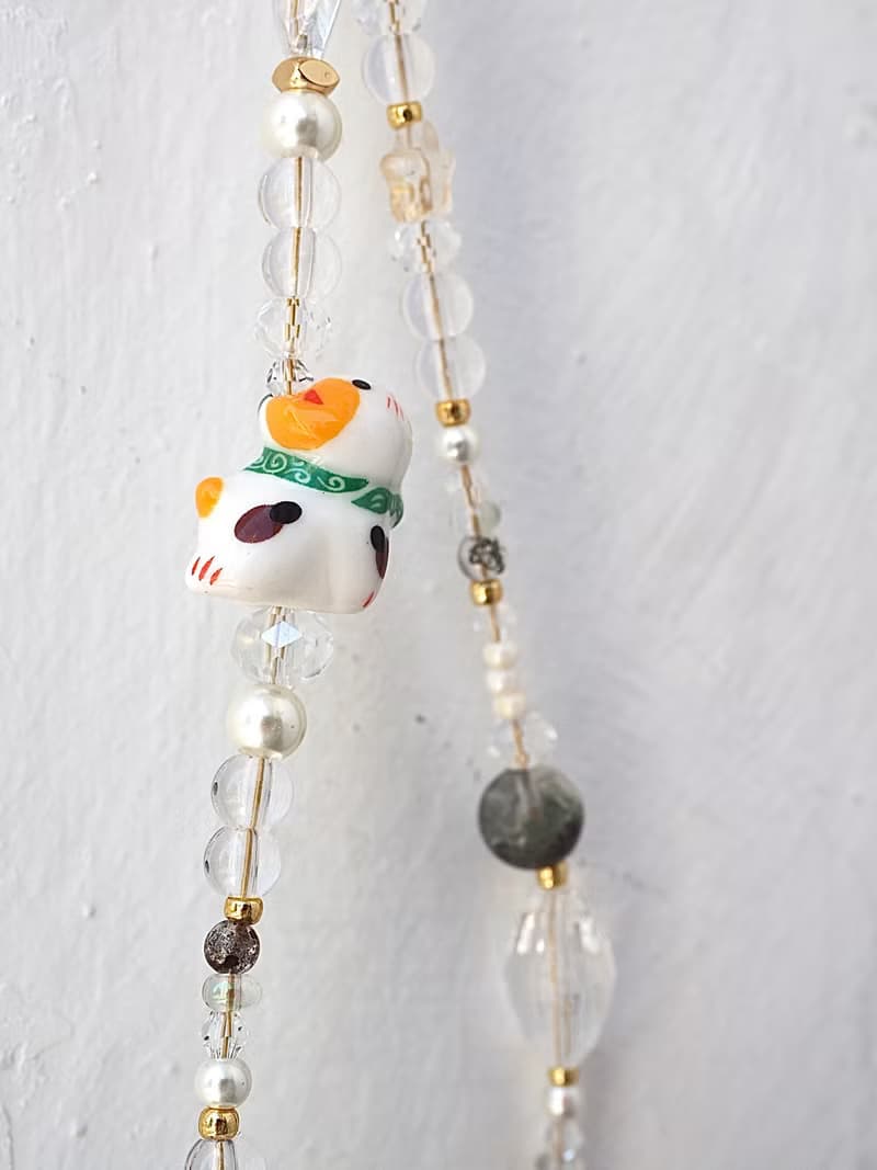 胖墩墩  仰望星空招財貓 事業運 綠幽靈 手機掛飾  附連接墊片