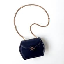TIFFANY & CO.黑藍色滑面真皮二用迷你包F1 vintage