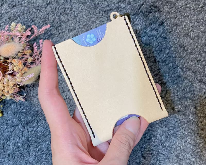 【材料包】手作皮件/隨身卡片套/內附教學影片/新手友善