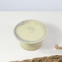 蜜黃渲墨葡灰小矮盤