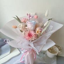 【畢業花束】flower-of-life 晨曦月光 雙色玫瑰永生花束