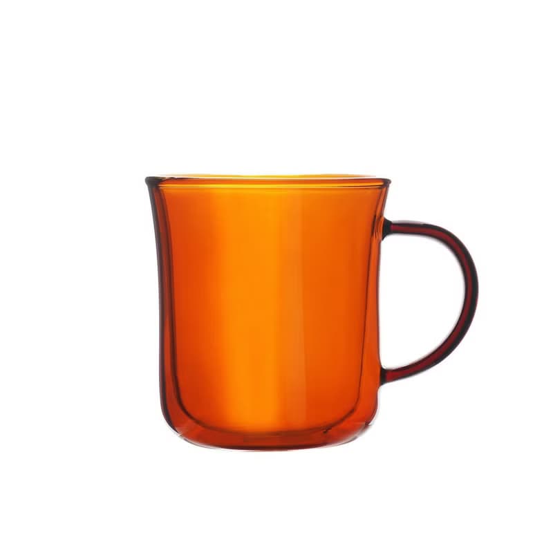 MUG雙層把手玻璃杯