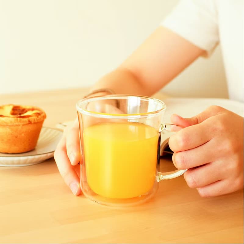 MUG雙層把手玻璃杯