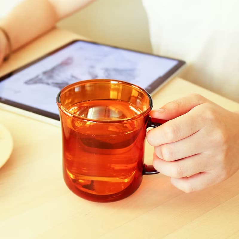 MUG雙層把手玻璃杯