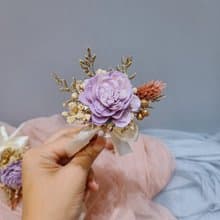 婚禮胸花 索拉玫瑰胸花 主婚人 新郎新娘胸花 貴賓