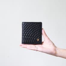 Vintage Bally 絎縫簡約小羊皮短夾