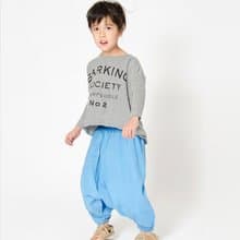 北歐童裝瑞典有機棉幼兒兒童上衣-2歲至14歲親子裝灰