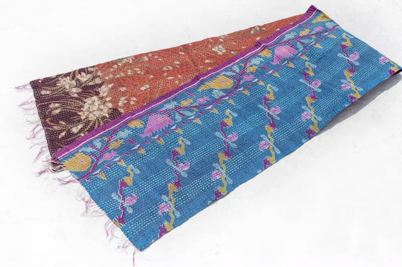 刺繡絲巾/絲綢刺繡圍巾/手縫紗麗線絲巾/印度絲綢刺繡圍巾-土耳其