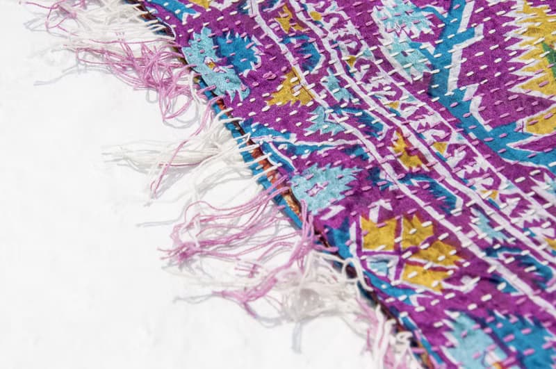 刺繡絲巾/絲綢刺繡圍巾/手縫紗麗線絲巾/印度絲綢刺繡圍巾-土耳其