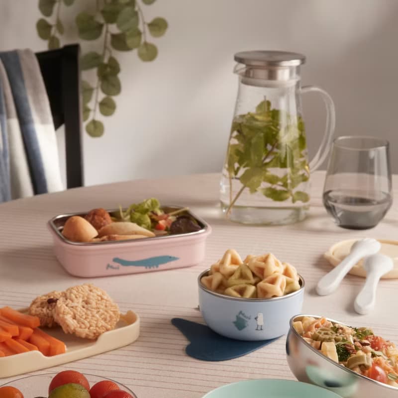 抗菌可微波Essten水晶點心碗四件組(矽膠上蓋)∣Moek X Jesper