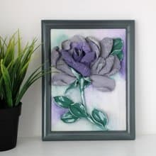 玫瑰 3d 绘画   原始纹理艺术   雕塑绘画   礼物创意