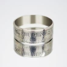 Philippines Coin Ring 1 piso 1983-1990 philippines peso ring filipino jewelry