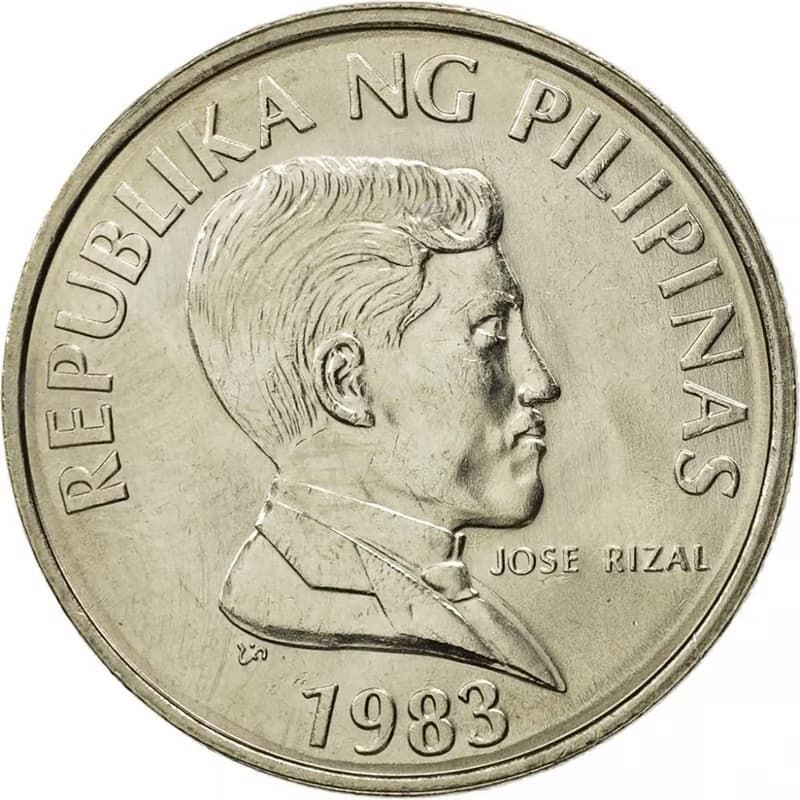Philippines Coin Ring 1 piso 1983-1990 philippines peso ring filipino jewelry