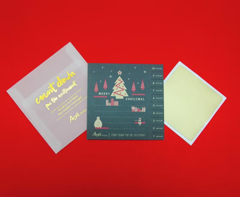 倒數卡-聖誕刮刮樂 Count Down Card - Christmas