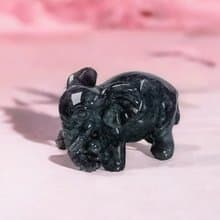 【吉象如意】烏雞翡翠大象擺飾 | 天然緬甸玉A貨翡翠 | 送禮