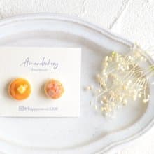 earring / miniature bread /pancake & melon pan