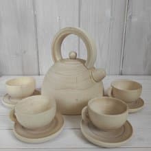 Wooden Tea Set