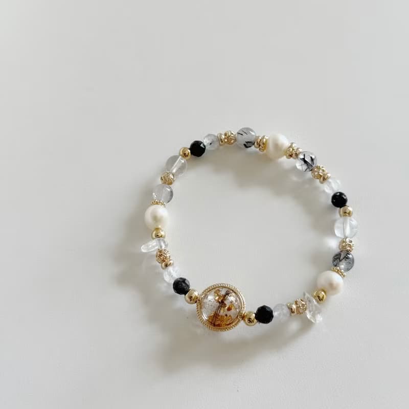 Mimis設計款 光影旅程  胎毛水晶手鍊