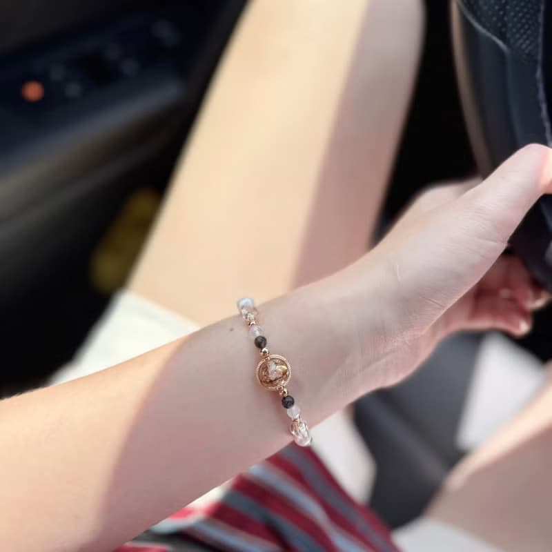 Mimis設計款 光影旅程  胎毛水晶手鍊