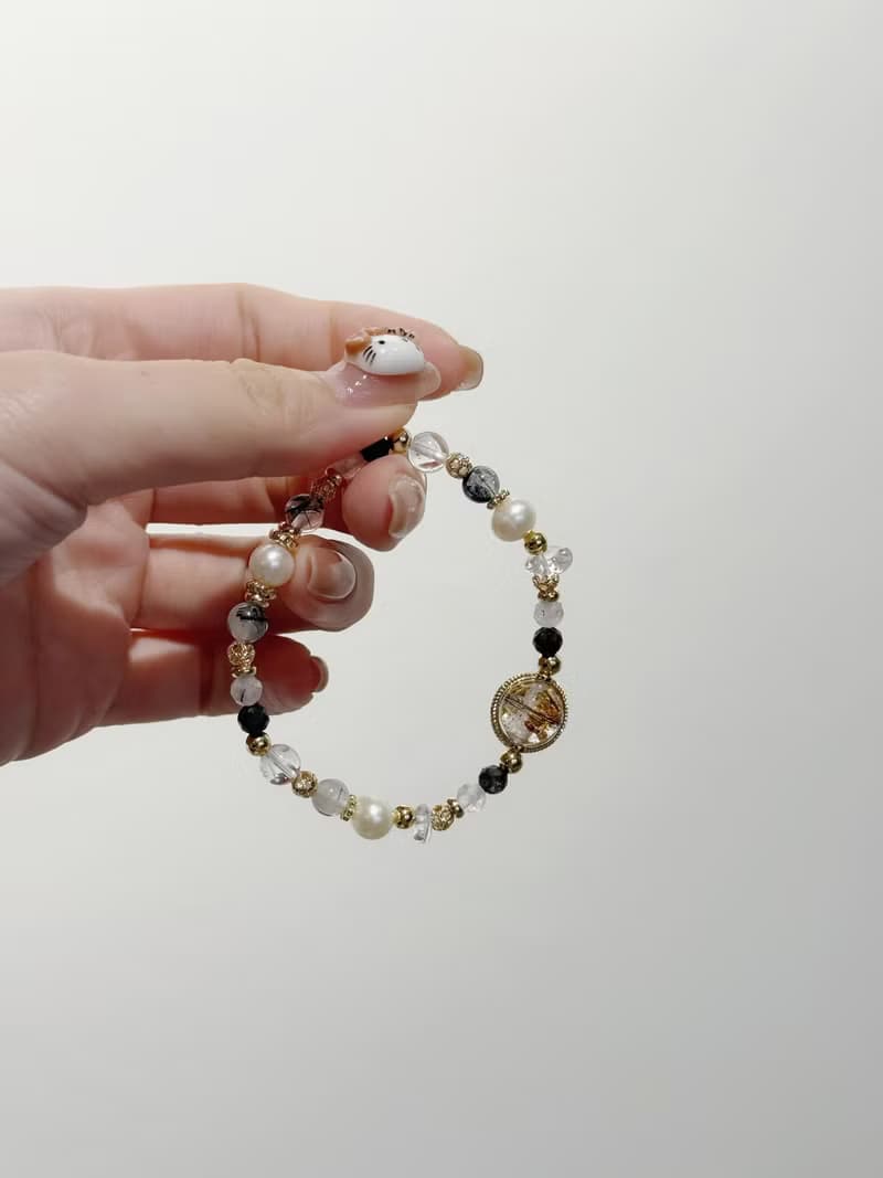 Mimis設計款 光影旅程  胎毛水晶手鍊