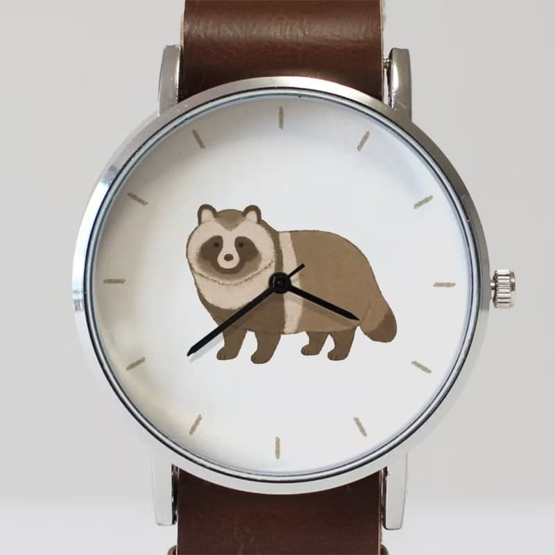 エゾタヌキの腕時計