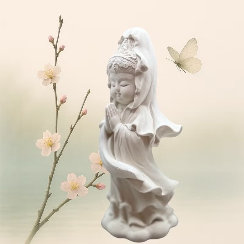 佛藝新美學 藝術香氛擴香系列 淨念吉祥 觀音33(一) 豪華田園盤組
