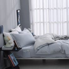 好關係 HAOKUANXI | 富士初雪-新天絲棉床邊口袋床包枕套組