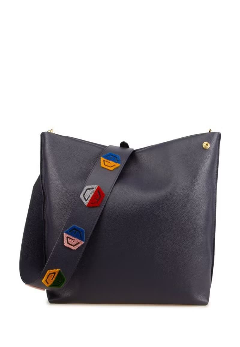 Guilia 植絨皮革寬肩帶 意大利真皮 原創設計 (不包括手袋)