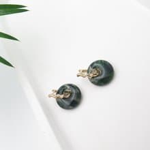 COLE COOL兩用簡約時尚純銀玉耳環