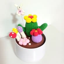 童趣多肉盆栽輕黏土diy