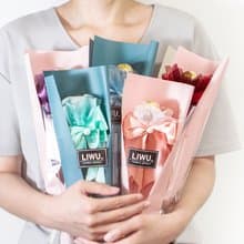 真情 豪華版單支金莎花束(5色可挑)A007 情人節 畢業 生日 母親節