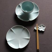 花瓣家用餐具套組 中式宋風 4件套 雅緻陶瓷 節日//慶典/入厝