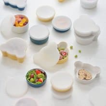 【Tak】Kids Dish 小熊淺碗/碗蓋組合 (四色可選)