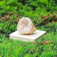 能量擺飾-招財可愛貝殼瑪瑙小白晶洞 療癒 開運 招財 原礦 聚財