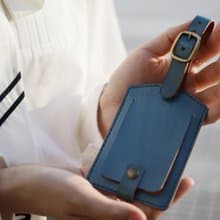 植鞣革複合式證件套 行李箱掛牌