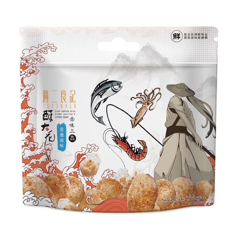 週二食記 港邊海味 120g 赤味三鱻