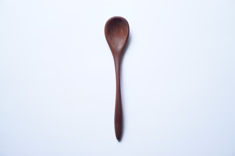 木のデザートスプーン, ウォルナット