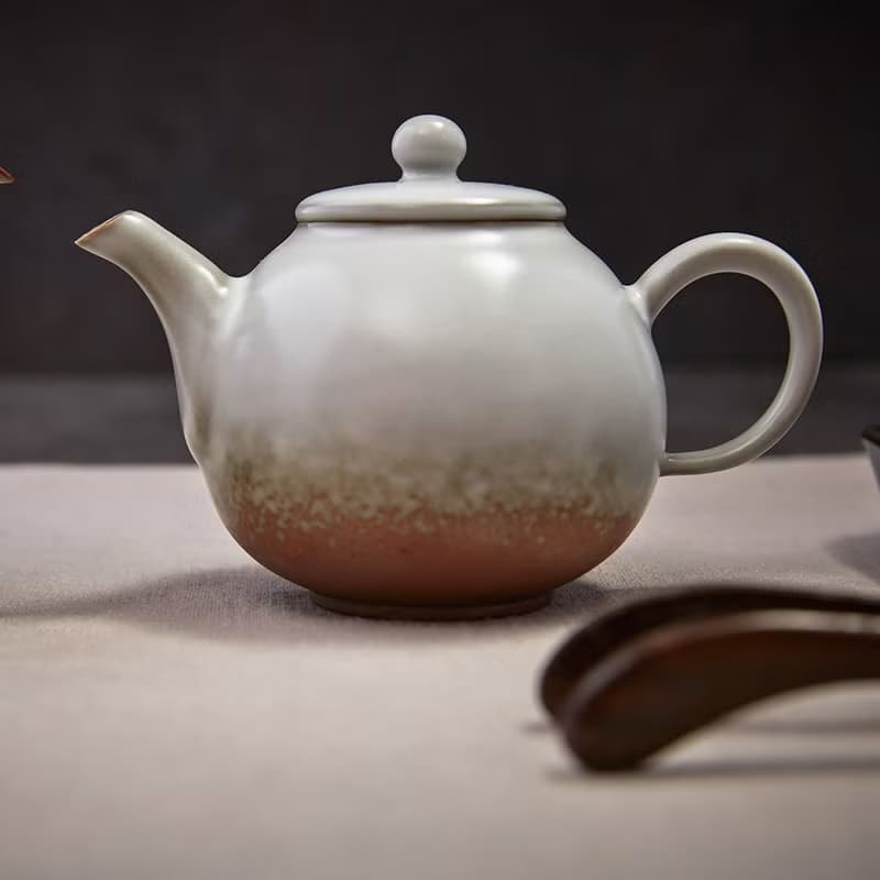 乾唐軒陶器活瓷 |春水茶具組 / 陶 / 一壺+六杯+茶海 / 油脂釉