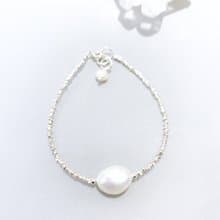 Ops Pearl silver bracelet- 珍珠/純銀/限定/小碎銀/簡約/手鍊