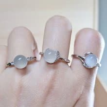 【親翠】天然南紅 荔枝凍純淨s925銀戒