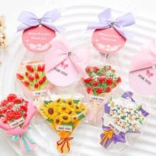 (附贈蝴蝶結吊牌包裝) 創意禮物-立體花束磁鐵 (款式隨機出貨)