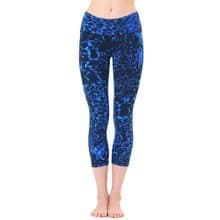 【NAMASTE】Joy 無接縫雕塑八分褲 - 泡沫藍