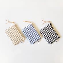 【小方格系】共3色 零錢包 萬用包 卡套 隨身包 拉鏈袋 禮物