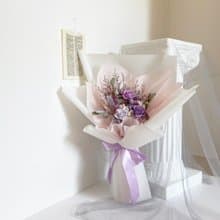 浪漫漸層紫花束 不凋花 永生花 乾燥花 情人節花束 求婚花束 花禮