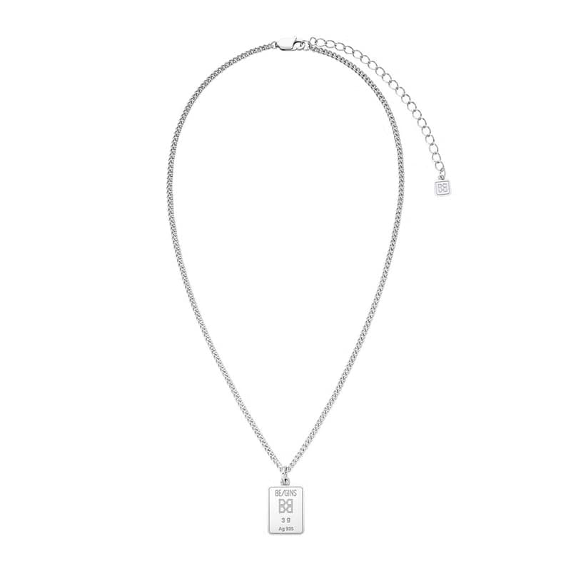 GRAM SILVER BAR PET NECKLACE